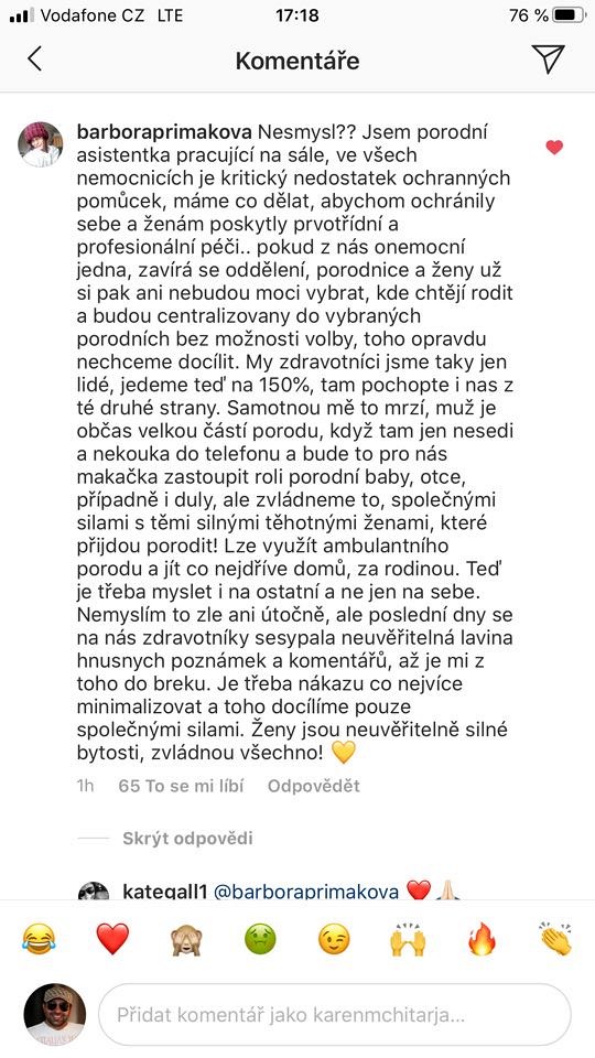 Ivana Korolov si vylila sv srdko na Instagramu, ale moc pochopen nezskala.