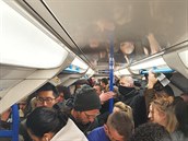 Metro v Londýn den po vyhláení karantény
