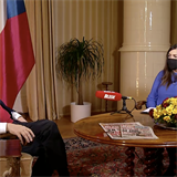 Prezident Miloš Zeman poskytl pravidelný rozhovor ze svého sídla v Lánech...