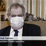 Prezident Milo Zeman vystoupil v diskusnm poadu Partie, kter 12. dubna 2020...