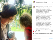 Maruka si na Instagramu posteskla nad svou výchovou.