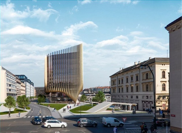 Vizualizace toho, jak se má proměnit okolí Masarykova nádraží.