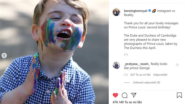 Krlovsk rodina ukzala nejnovj fotografie roztomilho prince Louise.