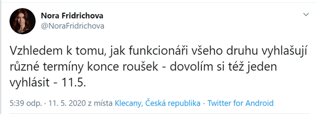 Nora Fridrichov kon s roukami!