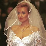 Herečka Kateřina Brožová na svatbě se Zdeňkem Tomanem
