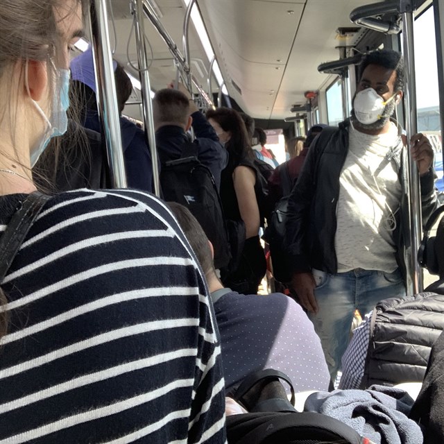 Narvno bylo i v autobuse cestou z terminlu.