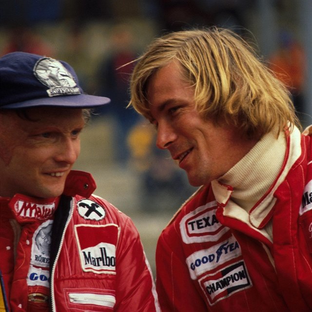 James Hunt a Niki Lauda