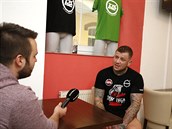 MMA zápasník Václav Mikuláek bhem rozhovoru pro Expres.cz.