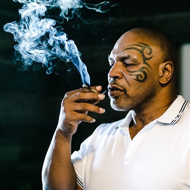 Tyson si rád krátí čas kouřením trávy.