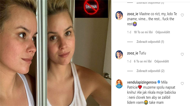 Patricii Pagá�ovou podpo�ila i Vendula Pizingerová.