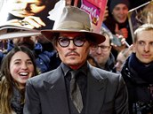 Johnny Depp na únorové premiée
