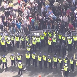 Protesty v Londn.