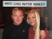 Fanouek Burnley si transparentem White Lives Matter poádn zavail.