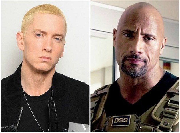 Eminem a Dwayne Johnson
