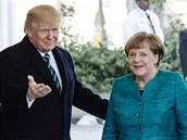 Donald Trump s nmeckou kanclékou Angelou Merkelovou