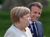 Angela Merkelová a Emmanuel Macron