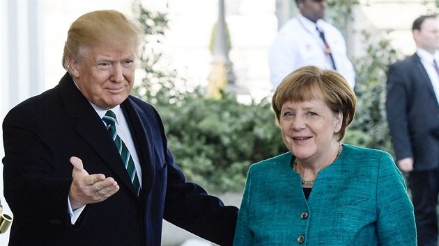 Donald Trump s nmeckou kanclékou Angelou Merkelovou