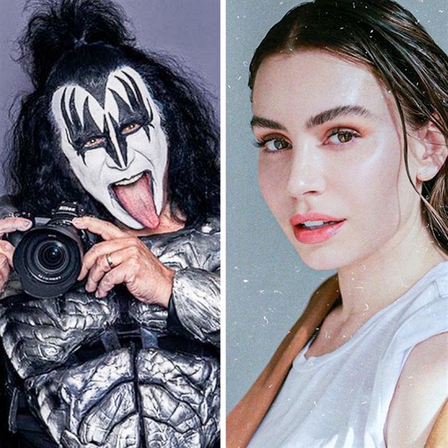 Gene Simmons z Kiss a dcera Sophie Simmons