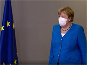 Angela Merkelová na summitu EU.