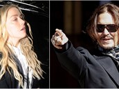 Amber Heard a Johnny Depp u soudu