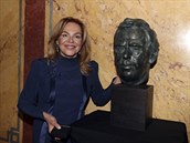 Dagmar Havlová na premiéře filmu Havel v Lucerně