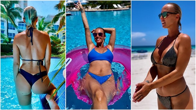 Zuzana Belohorcová a její sexy plavková show