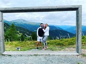 Tomá a Lucie vyrazili i s malou Leontýnkou do rakouských Alp.