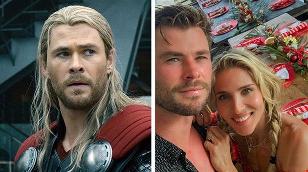 Chris Hemsworth (Thor) a Elsa Pataky