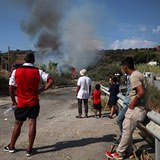 Na řeckém,ostrově Lesbos dochází k protestům.