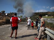 Na eckém,ostrov Lesbos dochází k protestm.