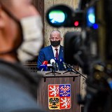 Ministr zdravotnictv Roman Prymula vystoupil 29. z 2020 v Praze na spolen...