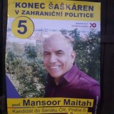 Mansoor Maitah na falešných plakátech hlásá konec šaškárnám v zahraniční...