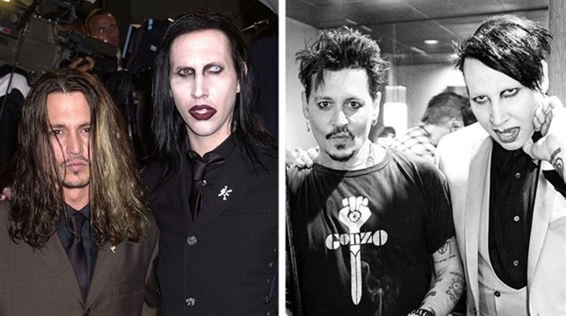 Marilyn Manson a Johnny Depp