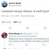 Jaromír Bosák si rýpl do Liverpoolu a odstartoval melu.