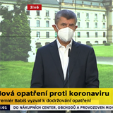 Andrej Babi vystoupil na mimodn tiskov konferenci spolen s ministrem...