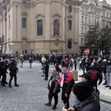 Demonstrace na Staroměstském náměstí