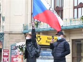 V Praze vyli opt do ulici ti, kteí nesouhlasí s vládním opatením proti...
