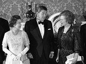 Královna Albta a Margaret Thatcherová