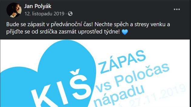 Jan P. asto zval na akce Kouzelné improvizaní koly (KI).