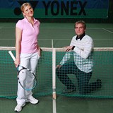 S bvalou tenistkou, prvnikou Janou Hlavkovou byl Libor Bouek enat 4...