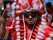 Fanouek Kansas City Chiefs si vzal indiánskou elenku a naznauje sekání...