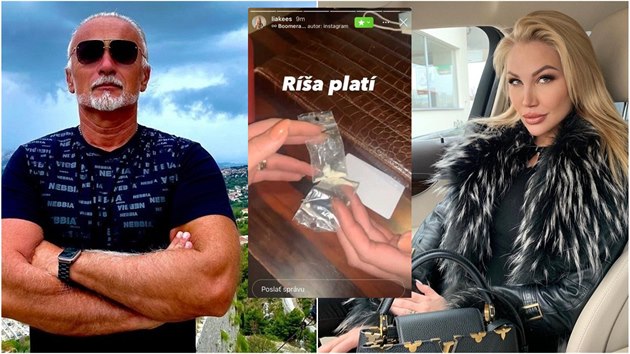 Lia Kees ukázala fotku bílého prá�ku, copak asi v pytlíku je?