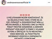 Takhle si Andrea Vereová vánoní svátky nepedstavovala.