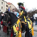 Staromstsk nmst bylo zaplnn demonstranty. Dorazili i blanit ryti...