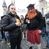 V Praze se zase demonstrovalo proti vládním restrktivním opatřením.