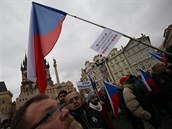 V Praze se zase demonstrovalo proti vládním restrktivním opatením.