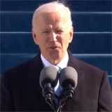 Joe Biden složil přísahu a pronesl první projev roli 46. amerického prezidenta.