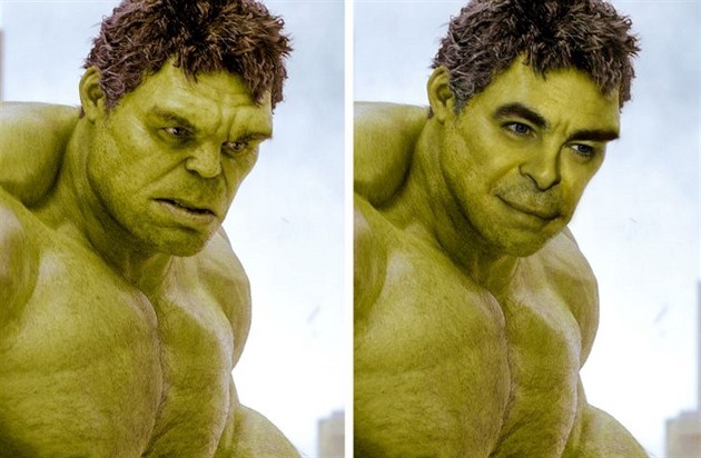 Chris Pine jako Hulk