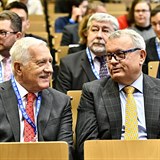 Exprezident Václav Klaus a šéf Hospodářské komory Vladimír Dlouhý