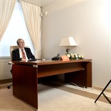 Milo Zeman bhem videokonferennho summitu ny s evropskmi zemmi.